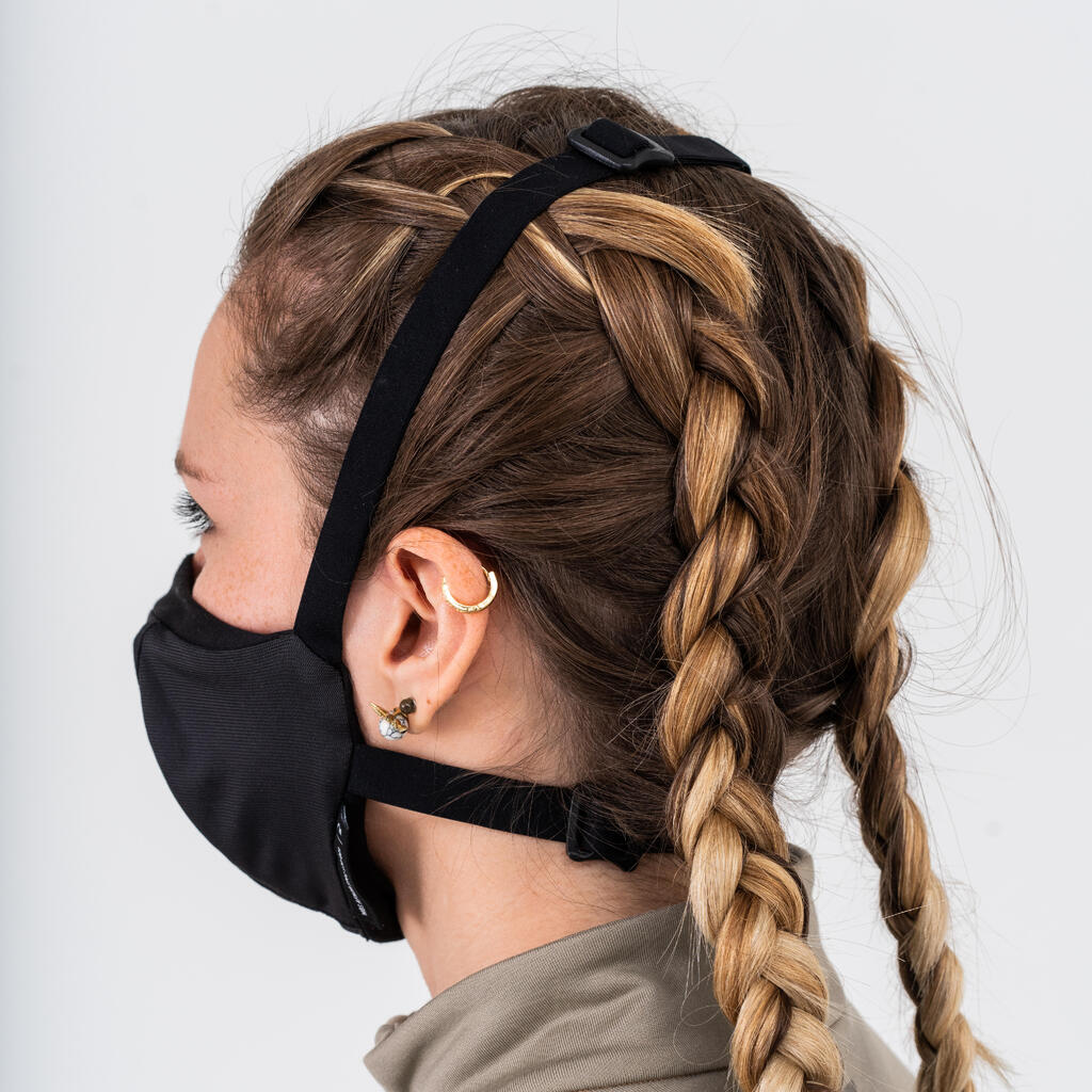 MBS REUSABLE COVID-19 SPORTS BARRIER MASK - BLACK